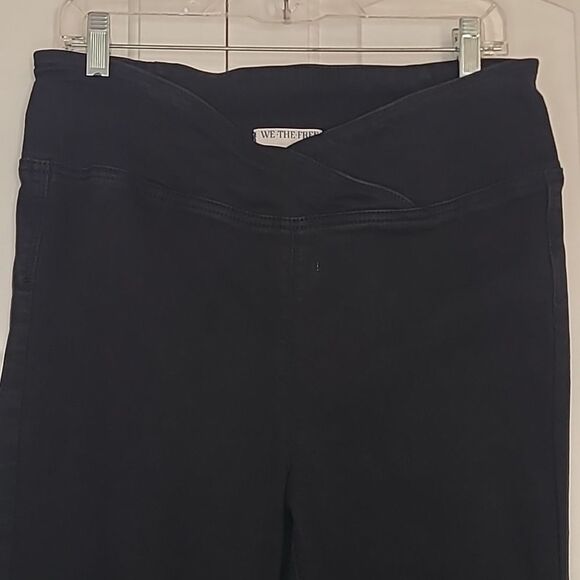 We The Free Venice Beach Flare Stretch Pants Jeans Black Size 31 - Picture 5 of 16